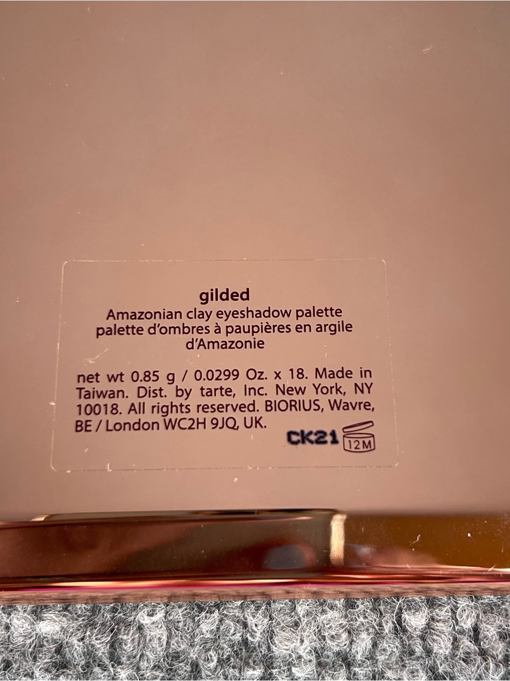 Gorgeous TARTE *Gilded* 18 pan Amazonian Clay Eyeshadow Palette ~ NWOB - Picture 8 of 8